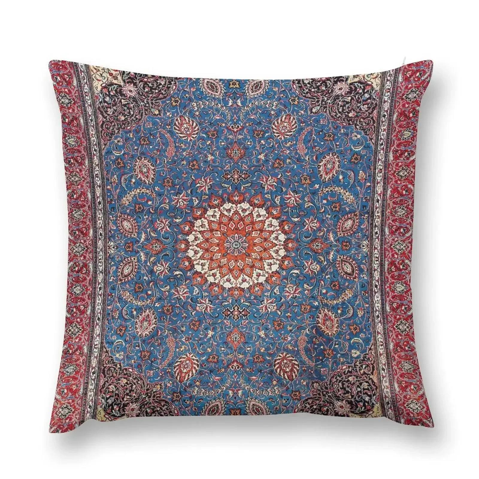 Sarouk Antique Persian Rug Print Throw Pillow Christmas Cushion For Home Cushions pillow