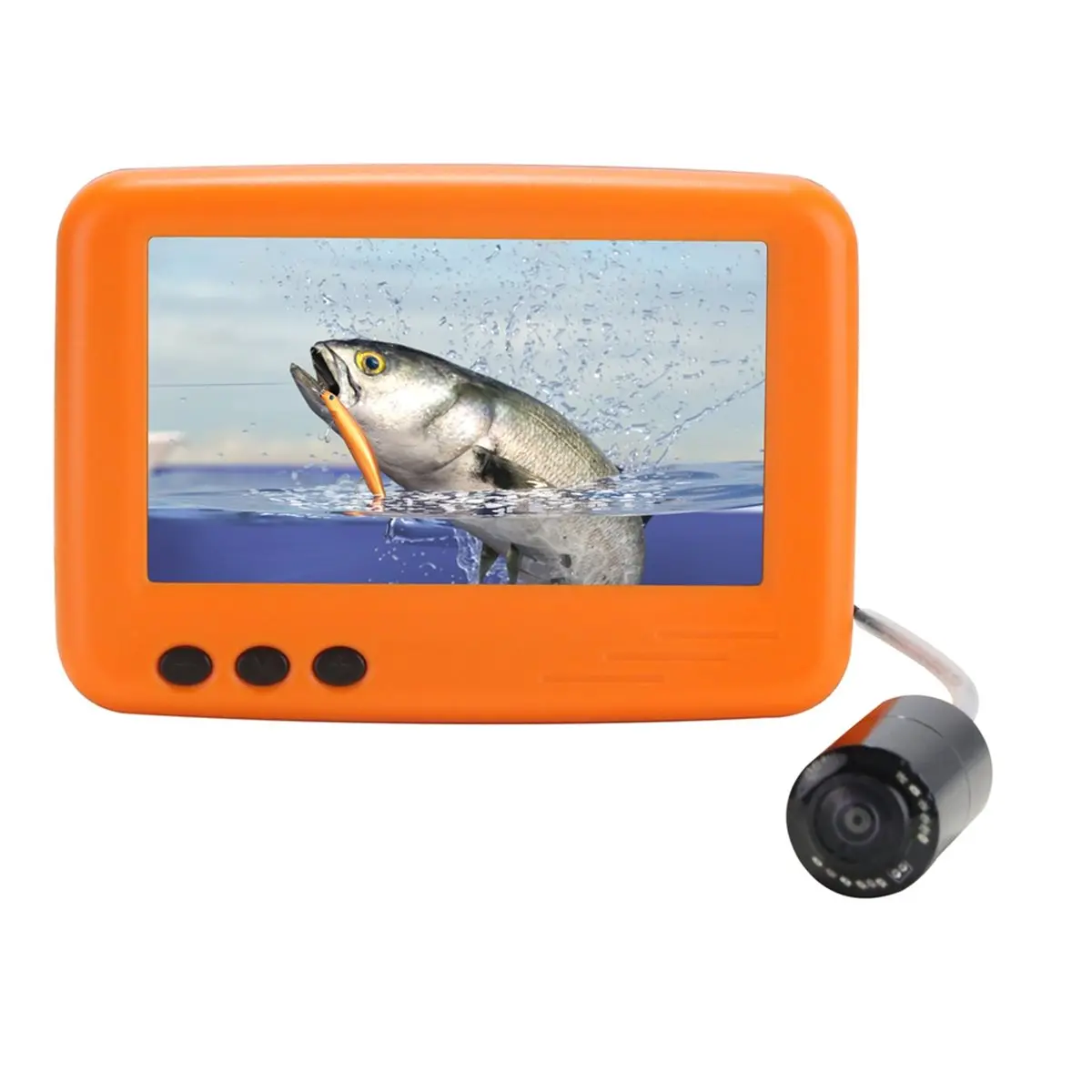 4.3 Inches Underwater Fishing Camera 15m Cable Infrared Light 4000mAh IP68 Waterproof Camera for Winter Fishing
