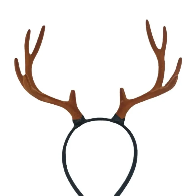 عيد الميلاد قرن الوعل عقال جميل عيد الميلاد الغزلان فرع عيد الميلاد زخرفة متعددة الأغراض مضحك عيد الميلاد قرن الوعل أغطية الرأس صور الدعائم 1 قطعة