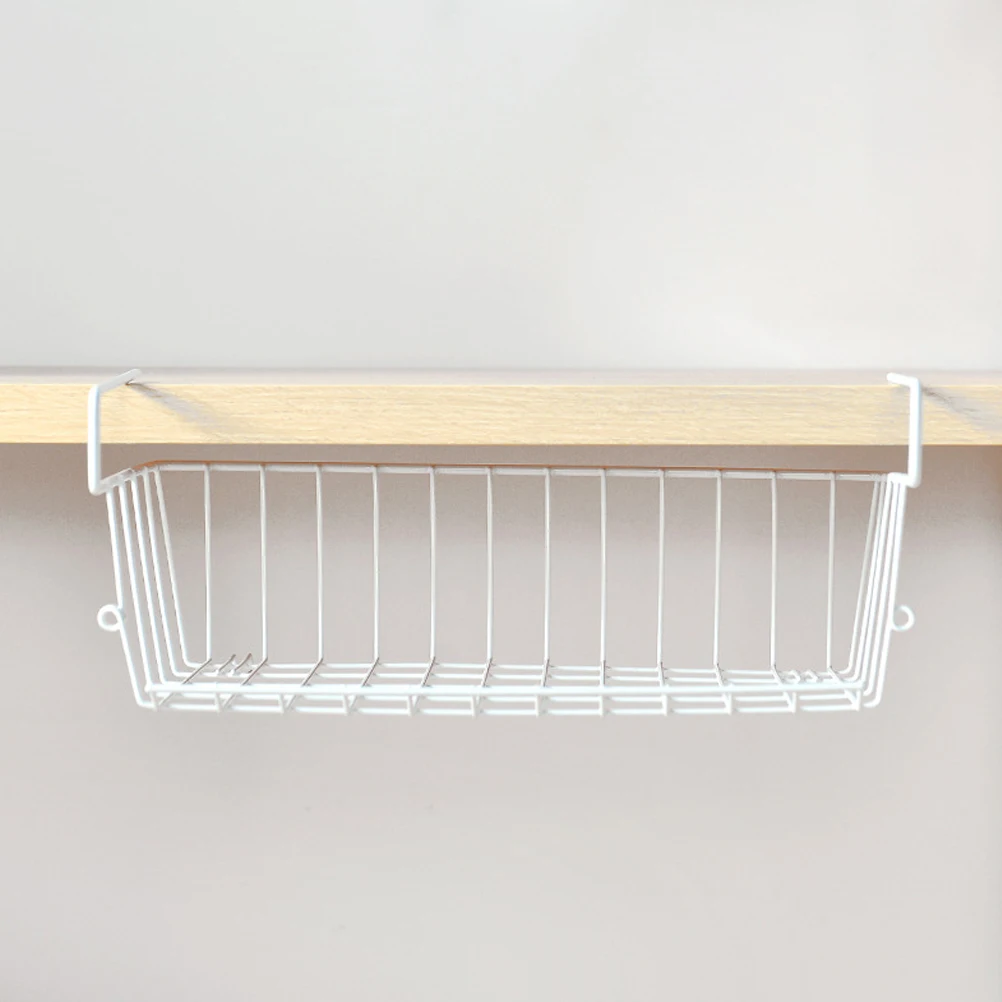 

Iron Wall Mounted Storage Rack Cabinet Partition Shelf Organizer for Wardrobe Cupboard Kitchen Bedroom Student Apartment