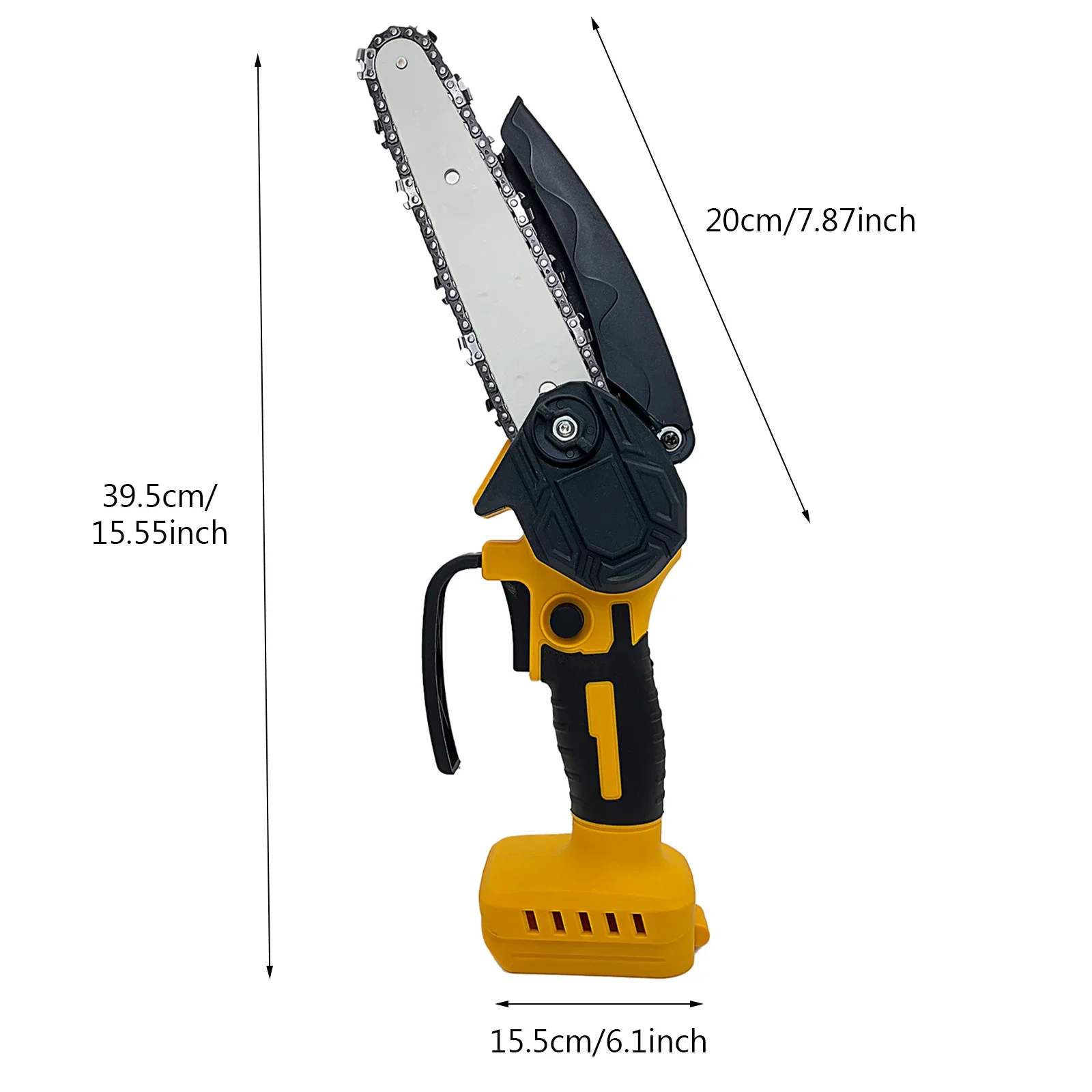 6 Inch Mini Chainsaw, 18V-20V Cordless Chainsaw for Dewalt/Milwaukee Battery, Small Chain Saw for Tree Trimming(Tool Only)