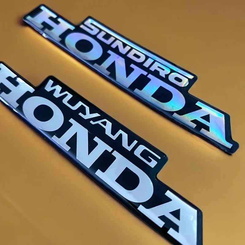 2PCS Motorbike Honda logo header sticker windscreen Honda sticker 3D logo Instrument Decals