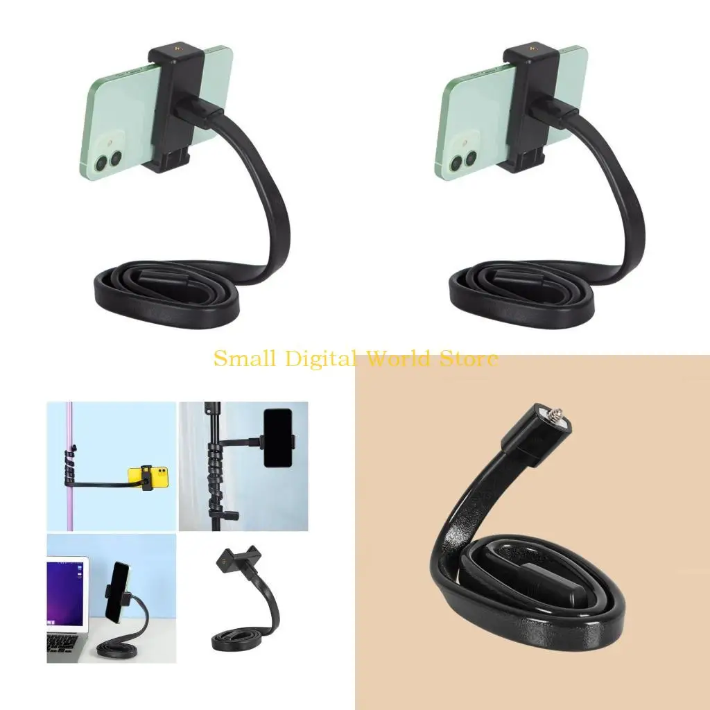 

77UB Stroller Phone Holder with Non-Slip Flexible Arm Cellphone Stand for Desk, Bed Stable & Secure Fit Wheelchair,Stroller