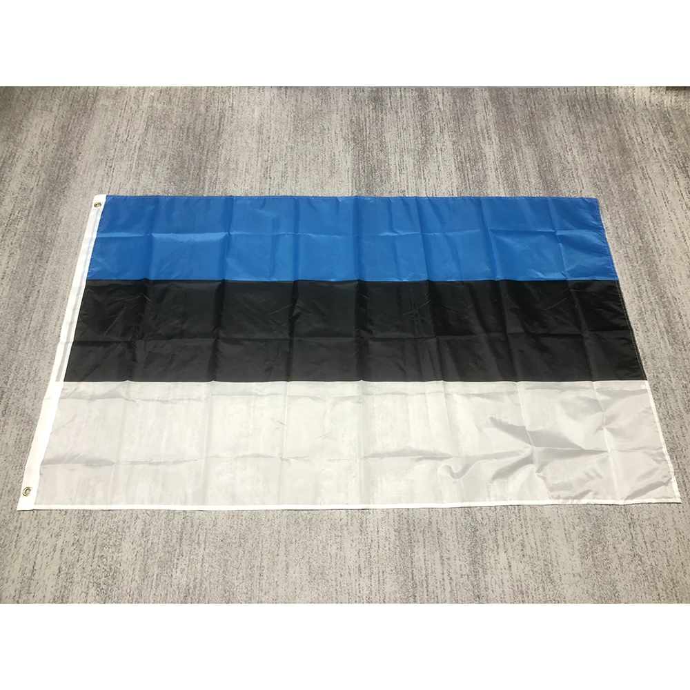 Estonia flag 90*150cm 3x5fts polyester Hanging banner Estonia National flag for indoor outdoor home decoration Banner