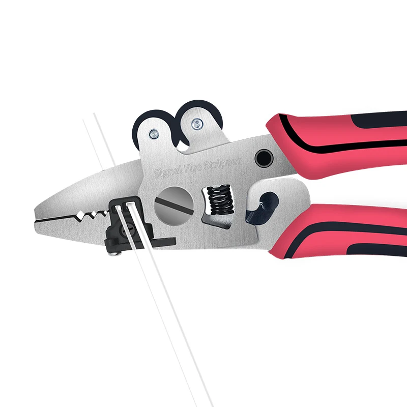 FTTH tools 8 in1 Multifunctional Optical Fiber Stripper Three-port Miller Stripper ZSQ-08 Wire Stripping Pliers