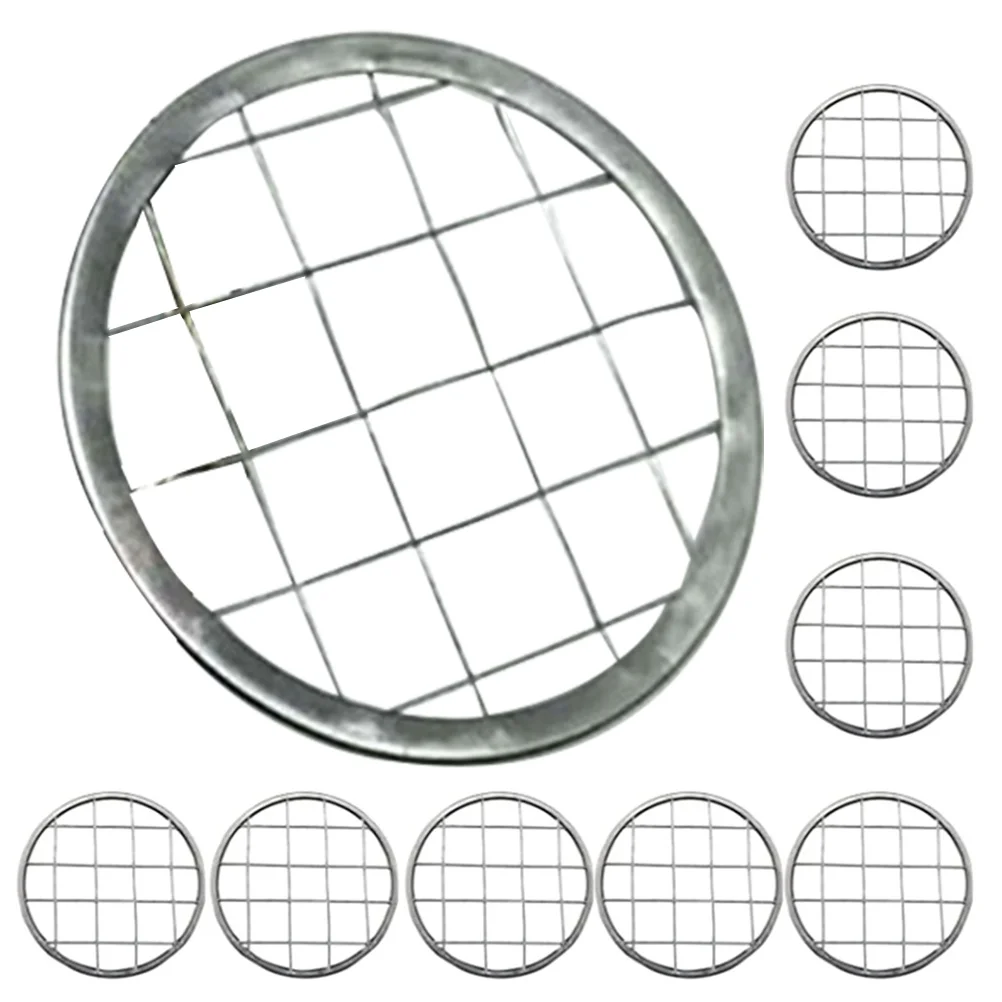 

10pcs 70mm Mason Jar Grid Vase Flower Arrangement Holder Metal Lid Easy Clean Stainless Steel
