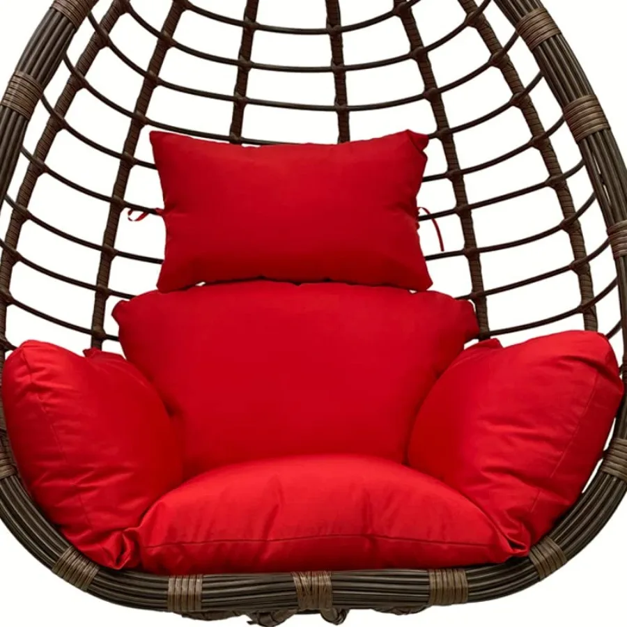 

Egg Chair Cushion Waterproof Outdoor/Indoor-Thicken Hanging Basket Swing CushionHanging Egg Chair Cushion Replacement with Head