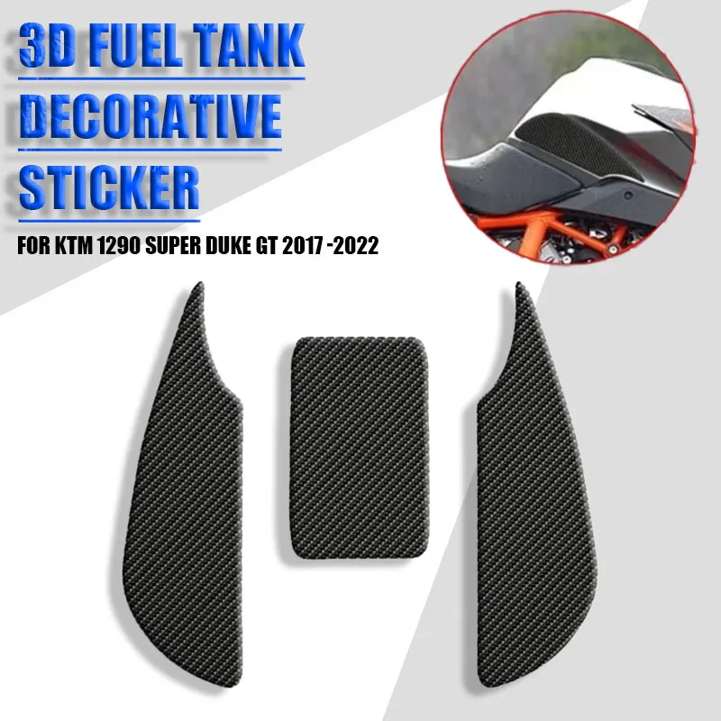 Motorcycle protector anti slip tank pad sticker gas for KTM 1290 Super Duke GT 2017 2018 2019 2020 2021 2022 knee grip traction