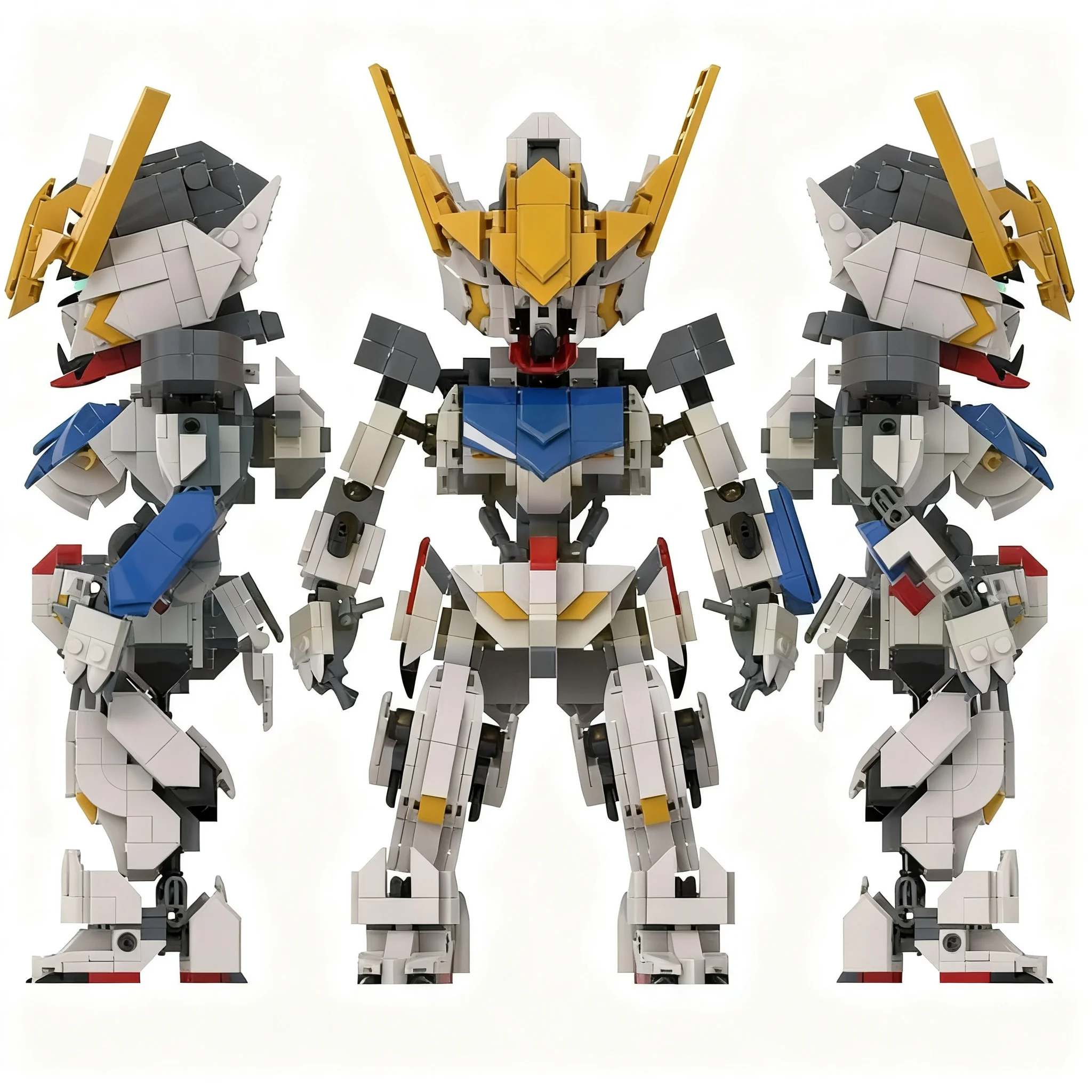 909pcs MOC Mobile Suit Barbatos 1st Form Sculptures Model Building Blocks Construction Christmas Gift Toys Birthday 3D Idea