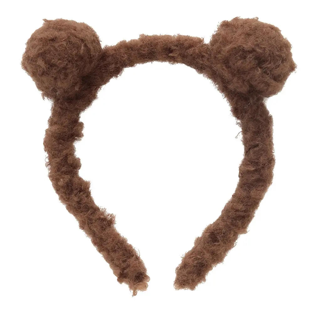 

Cute Bear Ears Hair Hoop for Children Soft Elastic Headband Perfect for Cosplay Party Performance Photography Accessory Dark