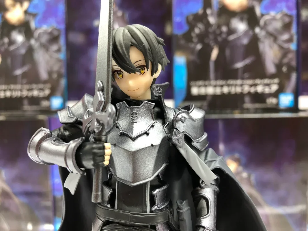 Auf lager original Banpresto Schwert Art Online Alicization Rising Stahl Integrität Ritter Kirito PVC Action-figuren Spielzeug