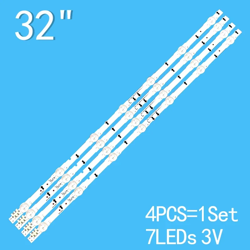 

Светодиодная лента для подсветки samsung LT32E310, 4 шт., 7 светодиодов, UE32J5500 2014SVS32FHD 3228 LM41-00041K UA32H5500AJ UA32H4000AW