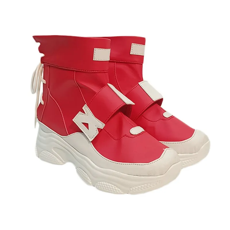 Game OW Kiriko Cosplay Schoenen Laarzen Halloween Cosplay Rode Prop Op maat gemaakt