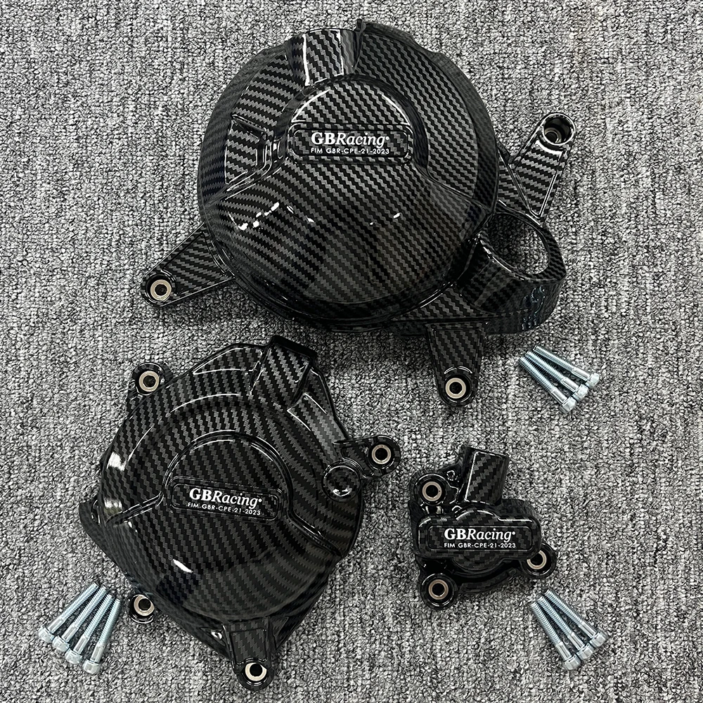 

NEW YZF-R3 Moto Engine Protection For YAMAHA MT-03 2023-2025 Engine Cover Motorcycle Protective Covers Set Carbon Fiber Texture