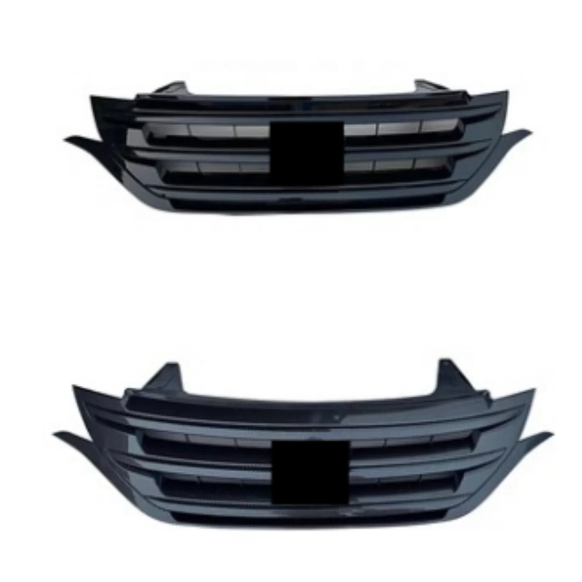 Body Kit Carbon Fiber Radiator Grille Grid for Honda CRV 12-14 Gloss Black Net Car Accessories