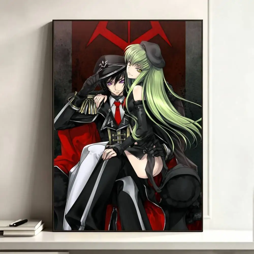 C-Code Geass  Poster Waterproof Wall Art Sticker For Bar Living Room Vintage Decor High Quality Print Gift