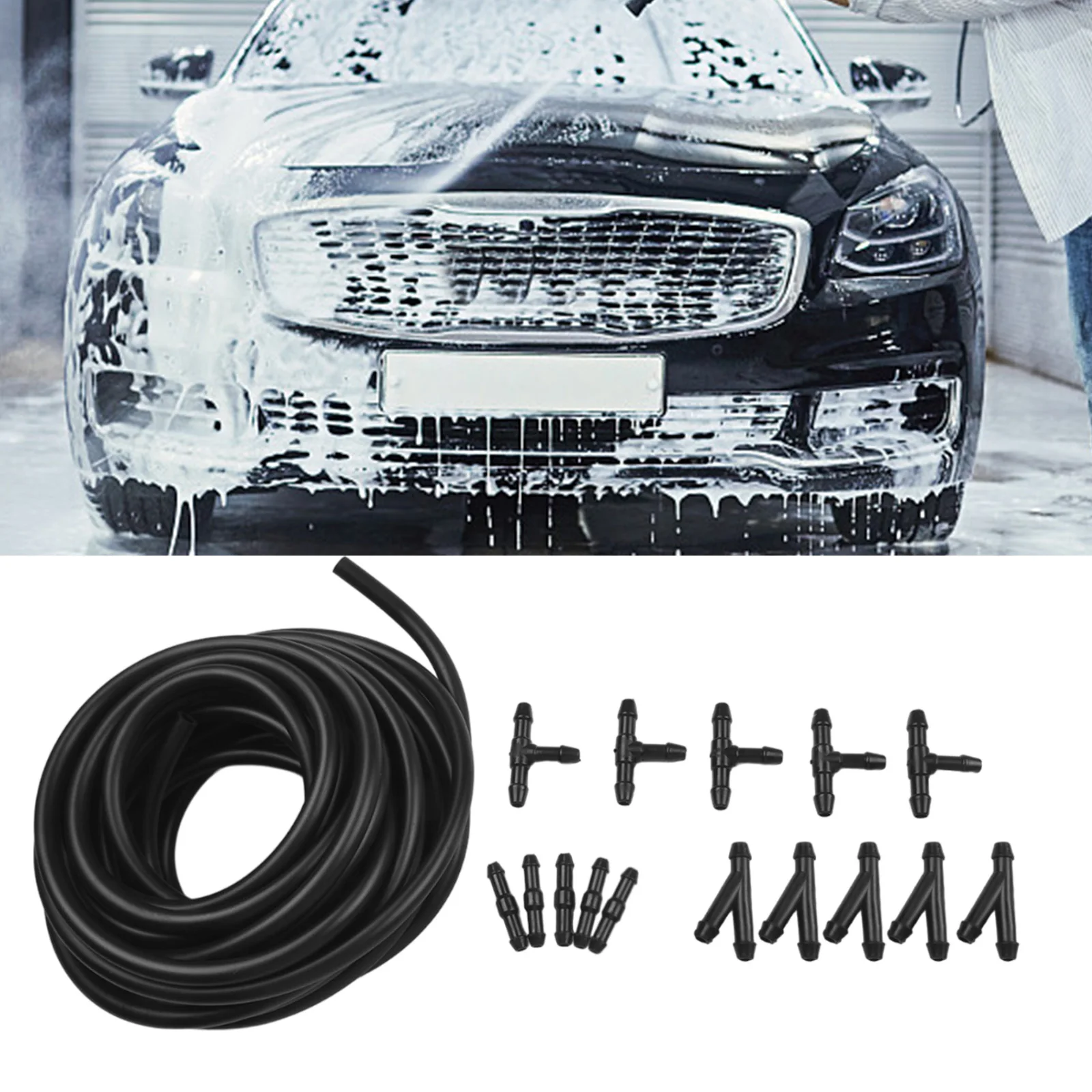 

Комплект шлангов омывателя лобового стекла автомобиля длиной 6 м с соединителем и трубкой для жидкости для замены и обслуживания системы омывателя