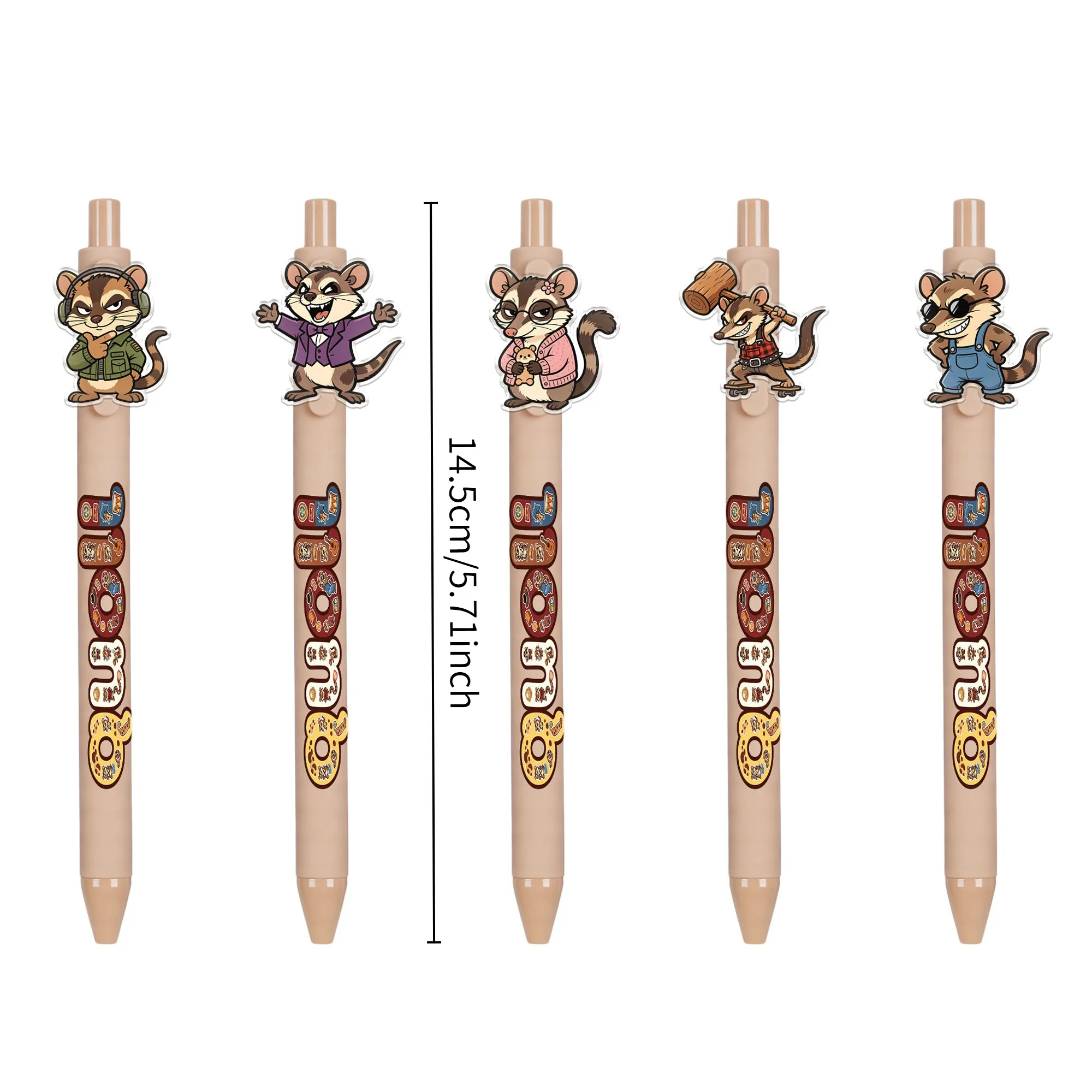 10Pcs Beiao Bag Itachi Theme Ballpoint Pen Writes Smoothly, Suitable for Office and Daily Use, Easy to Use, Random Patterns