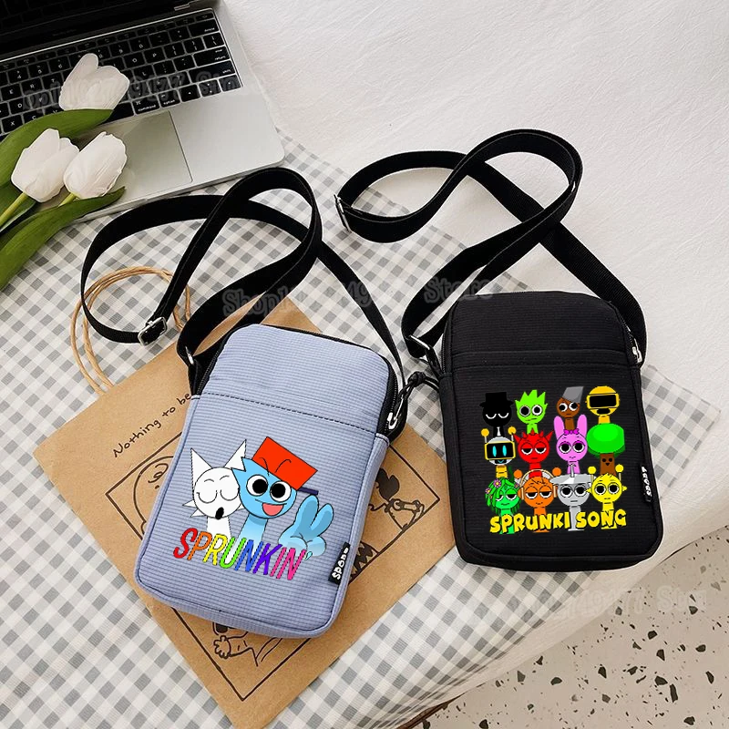 Cute game Spronki mobile bag ladies' cute cartoon Messenger Bag students' small square crossbody shoulder bags simple handbag