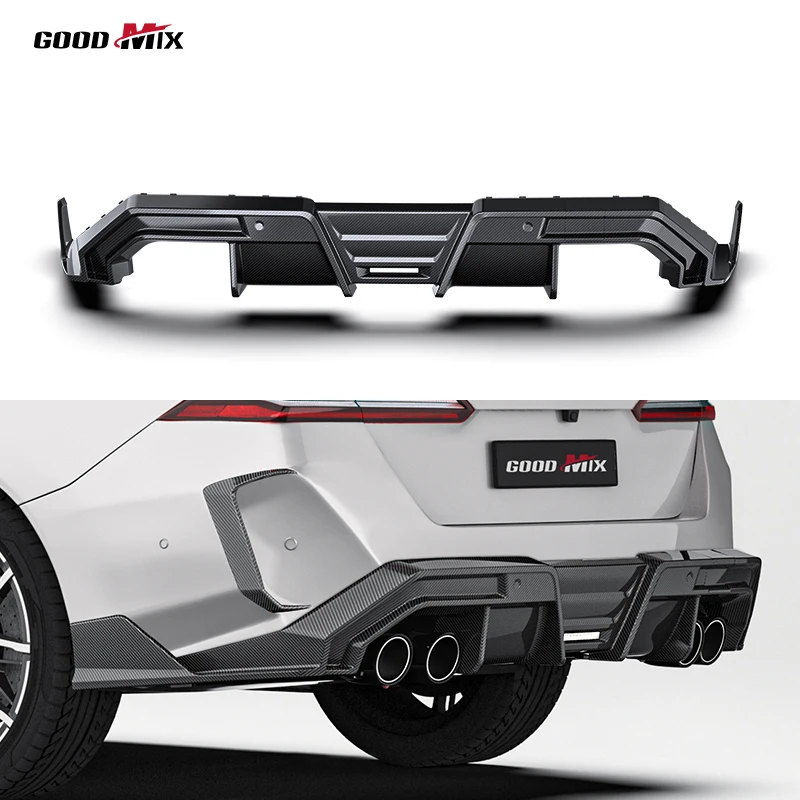 Paktechz Prepreg Dry Carbon Fiber Rear Diffuser Spoiler for BMW M5 Sedan G90/Touring G99 2024-2026