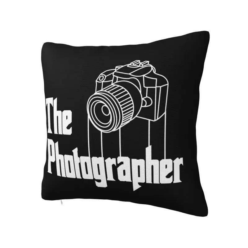 Photographer Throw Pillow Decor Home Digital Camera Photography Luxury Cushion Cover Square Pillowcase