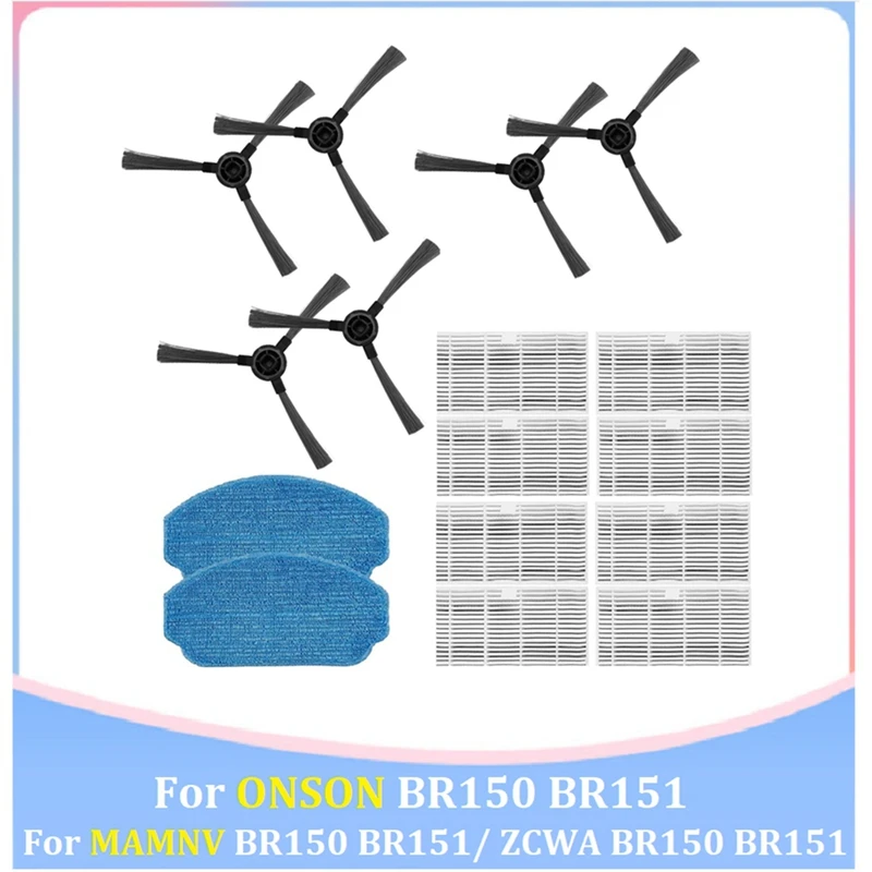 ชุดอุปกรณ์เสริมสำหรับ BR150 mamnv/BR151/BR150 zcwa/BR151 onson BR150/หุ่นยนต์ดูดฝุ่น BR151