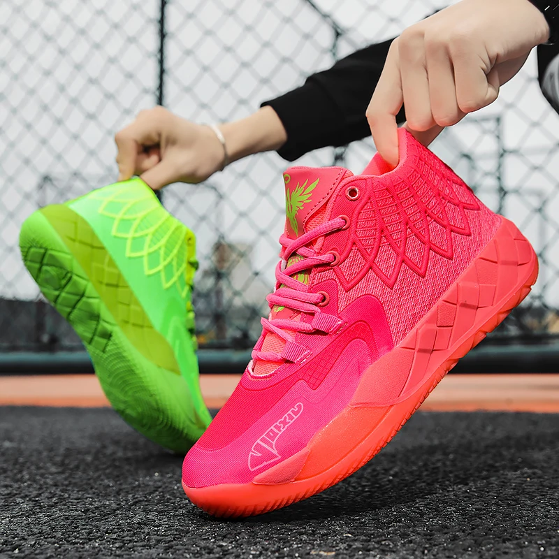 New Mens Basketball Shoes Outdoor Sports Trainers Fitness Rubber Anti-slip Running Shoes Breathable Sneakers Size 39-45