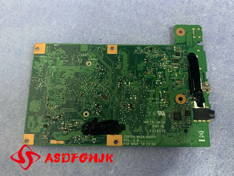 Original C201PA Laptop Motherboard For Asus C201PA C201P C201 Test Original Mainboard 4G RAM RK3288C