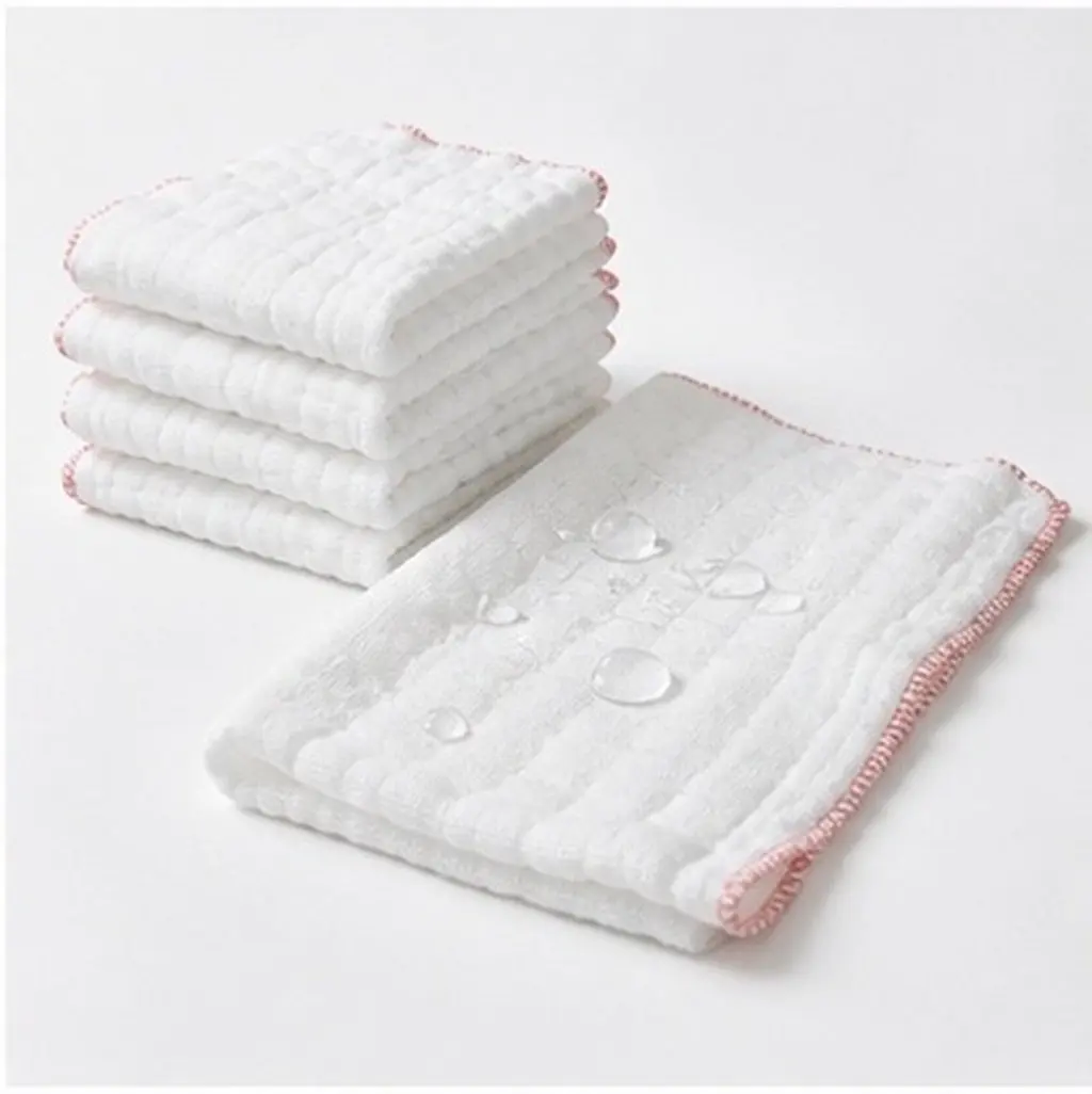6Pcs Ultra Absorbent Muslin Cleaning Cloths 12-Layer Soft Thick Dish Towels for Kitchen Countertops Pots Pans Stoves Furniture