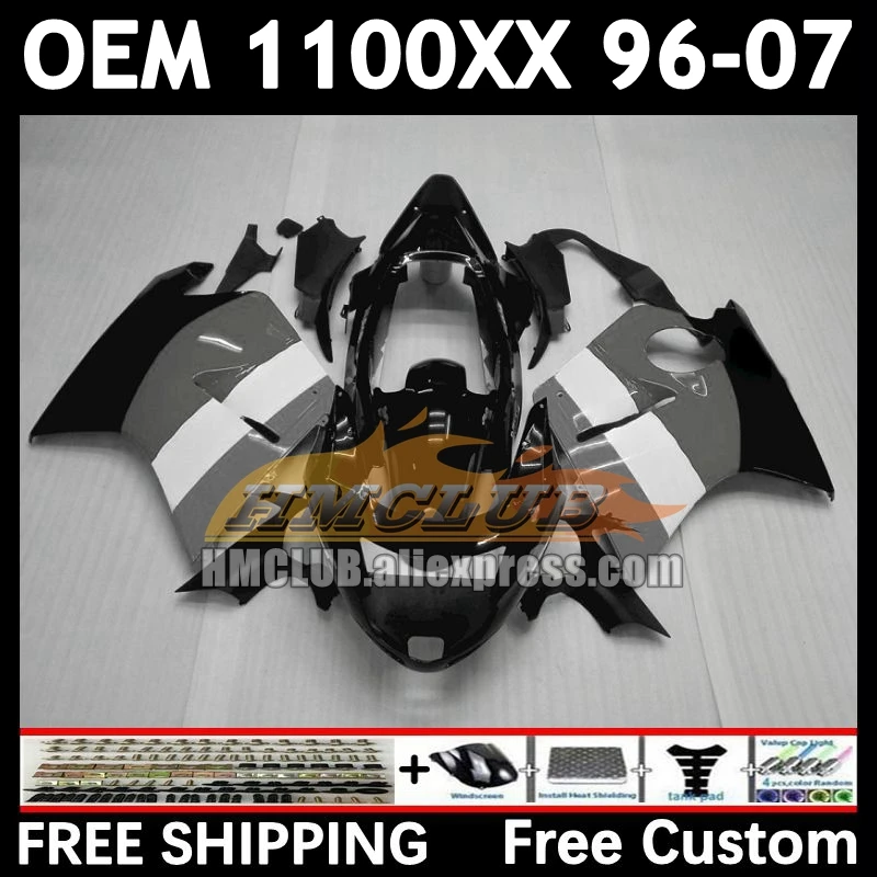 Blackbird For HONDA CBR1100 XX CBR1100XX 85No.139 CBR 1100XX 1996 1997 1998 1999 2000 01 02 grey repsol 03 04 05 06 07 Fairings