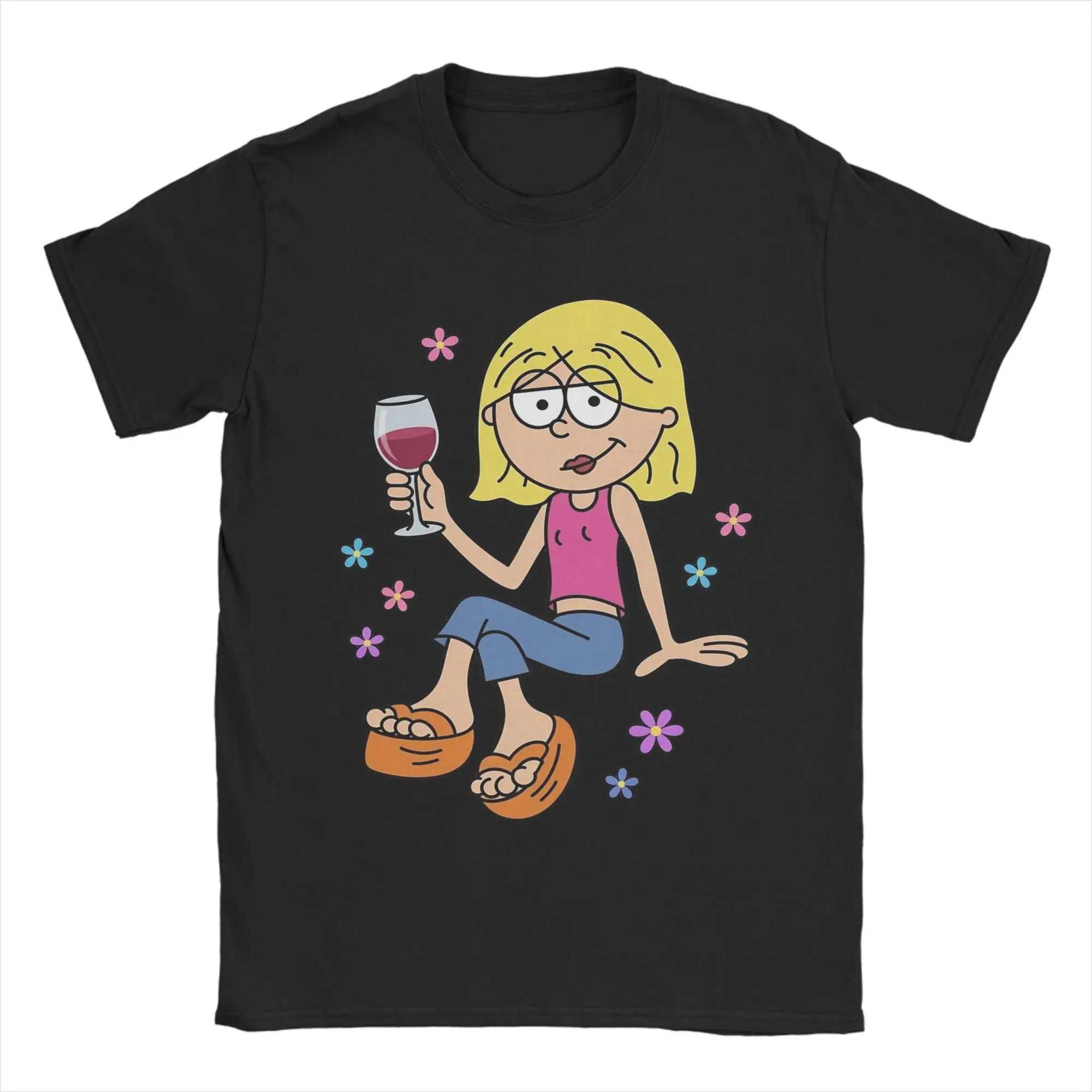 Lizzie McGuire T-Shirts Men  Novelty Cotton Tees Round Neck Short Sleeve T Shirts Printed Clothes