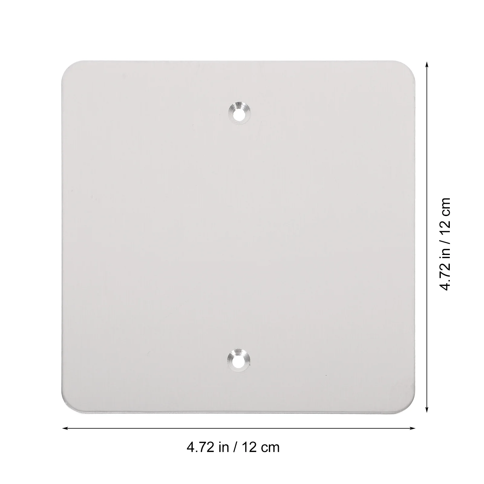 2 Pcs Ceiling Cover Blank Outlet Wall Plate Wallplate Blank-Up Black Covers White Hole Cable Access Panel