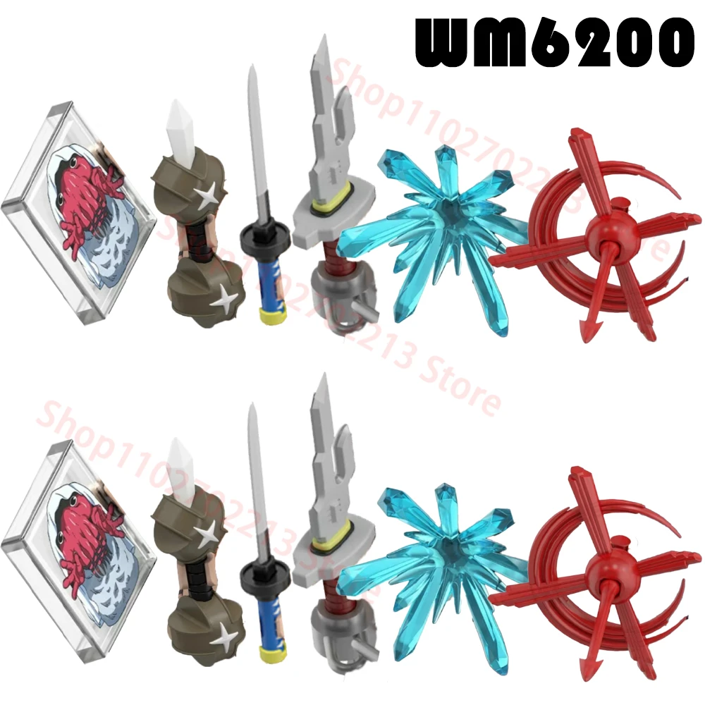 WM6200 Fushiguro Toji Educational Sukuna Parts Weapon Building Blocks Christmas Gift Toys For Children WM2851 WM2855 WM2852