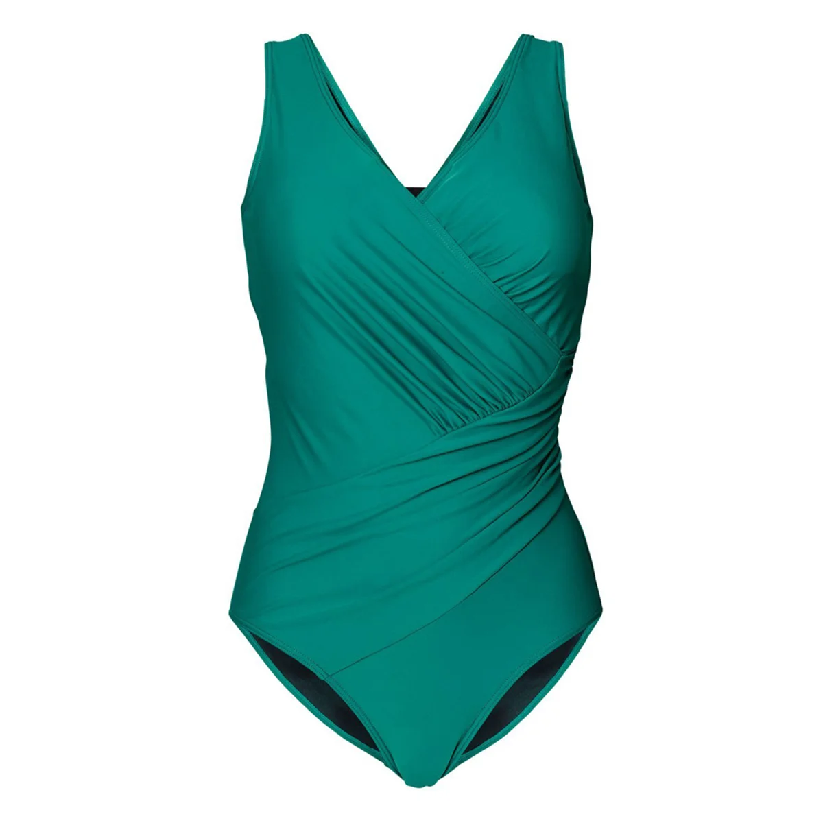 

Women's Ladies Low-Cut Underwire Mini Dress Swimwear Swimsuit Cover-up - Size 3XL (Green)