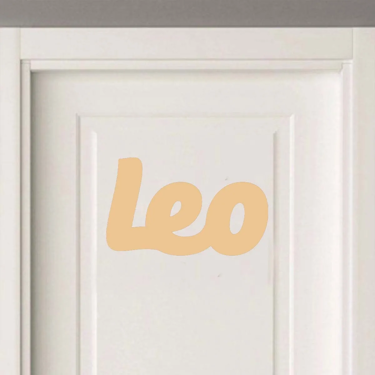 Picture 6: 1pc Colorful Leo example Customizable Name Laser-Cut Sign Wood Material Wooden Decor Handcrafted with Elegant Cursive Lettering