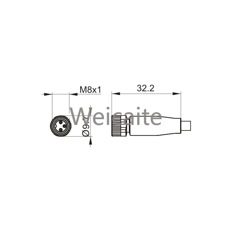 Hot Sale M8 4-pin Linear Type 5m NO/NC 30V AC/DC Safe and Reliable Welding Sleeves Resistance Connecting Cable TK54CF-Z5-33