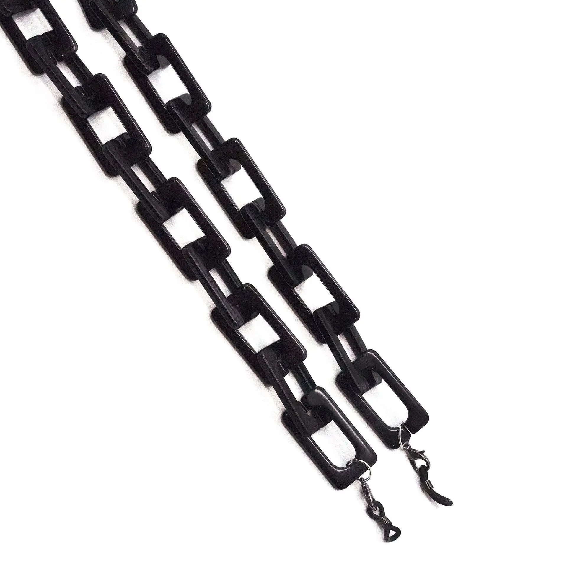 Europäischer und Amerikanischer Modetrend: Schwarze, Ultra-Dicke Acryl-Brillenkette, Sonnenbrillenband, Sonnenbrillenkordel – Detail 13