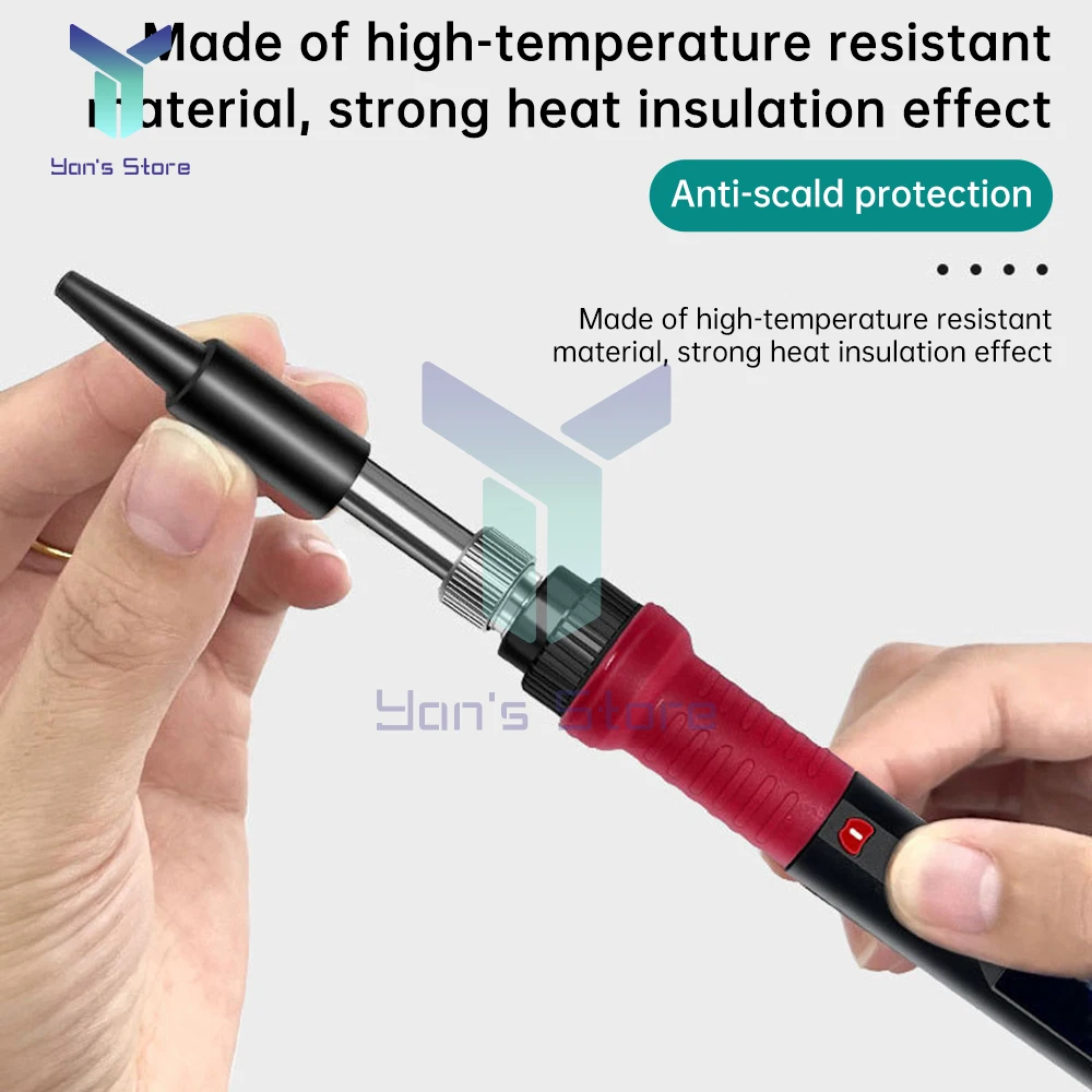 Solder listrik 80W, besi termostatik tampilan Digital LED suhu dapat diatur cocok untuk perbaikan listrik perhiasan