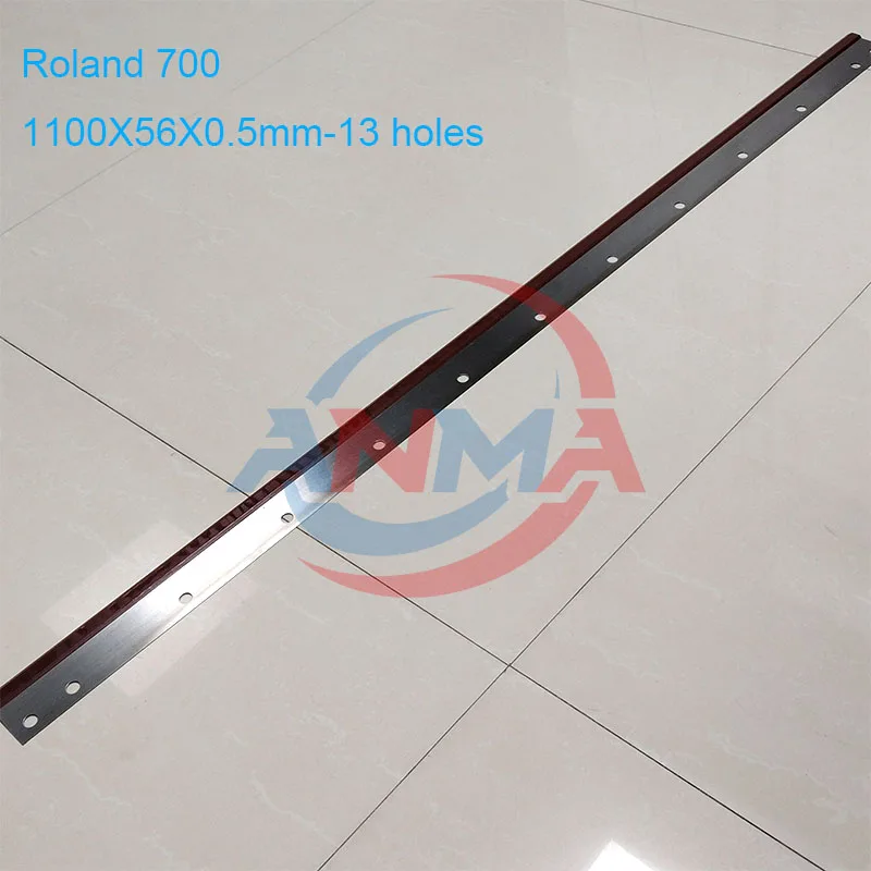 Best Quality Roland 700 1100X56X0.5mm Wash up Blade With 13Holes Polyurethane Material For Man Roland Printing Machine Parts