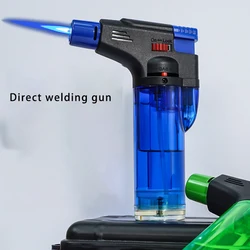 Spray Gun Windproof Direct Charge Inflatable Lighter Outdoor Barbecue Ai Zhi Ai Zhu Light Gun Hot Selling