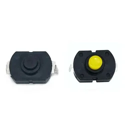 JOYING LIANG Flashlight On And Off 23C Pin Power Switch Self-Locking Button Switches 9.5mm High