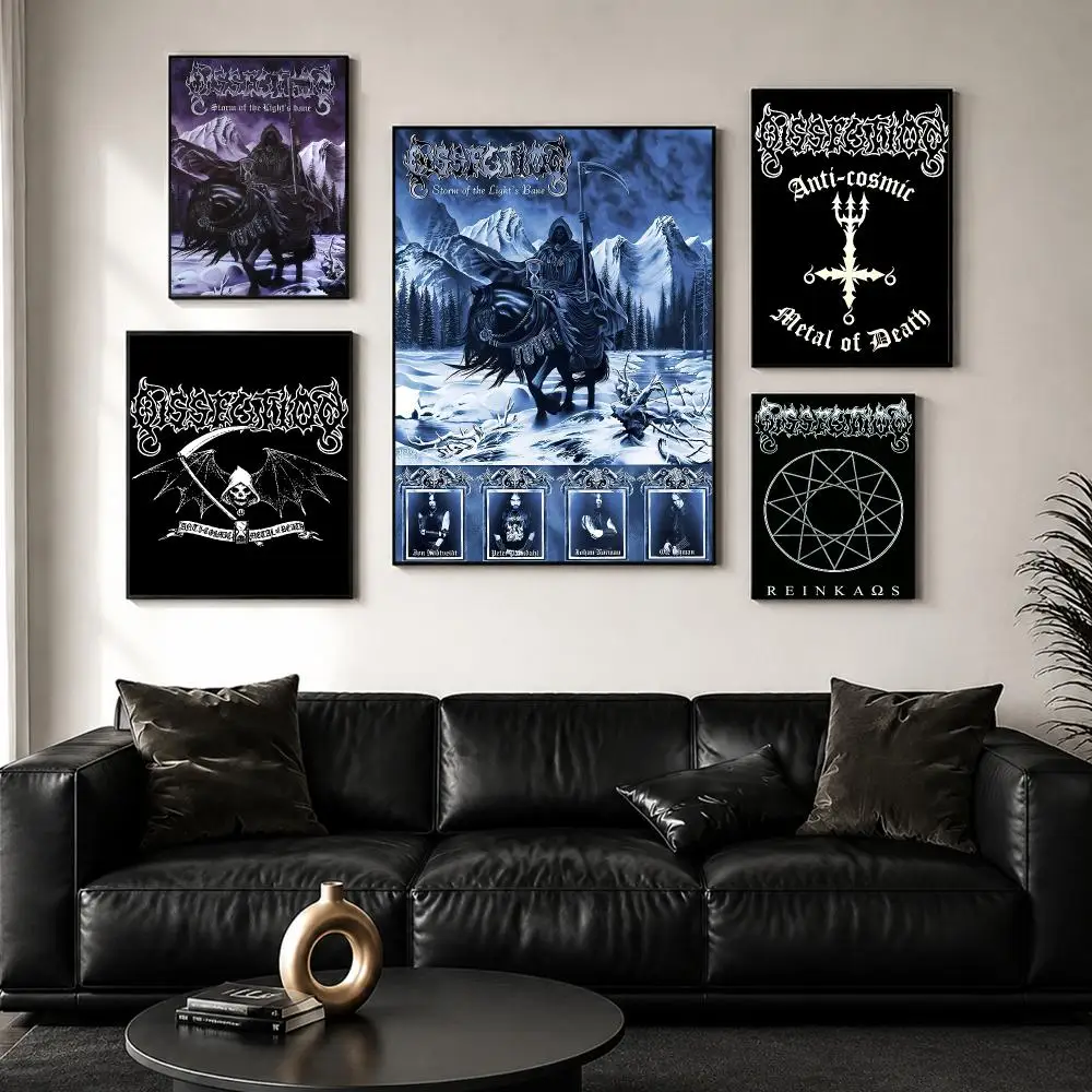 Metal Band Album D-Dissection Poster Decorative Wall Art Sticker Mural Print for Bedroom Living Room Hallway Home Decor Gift