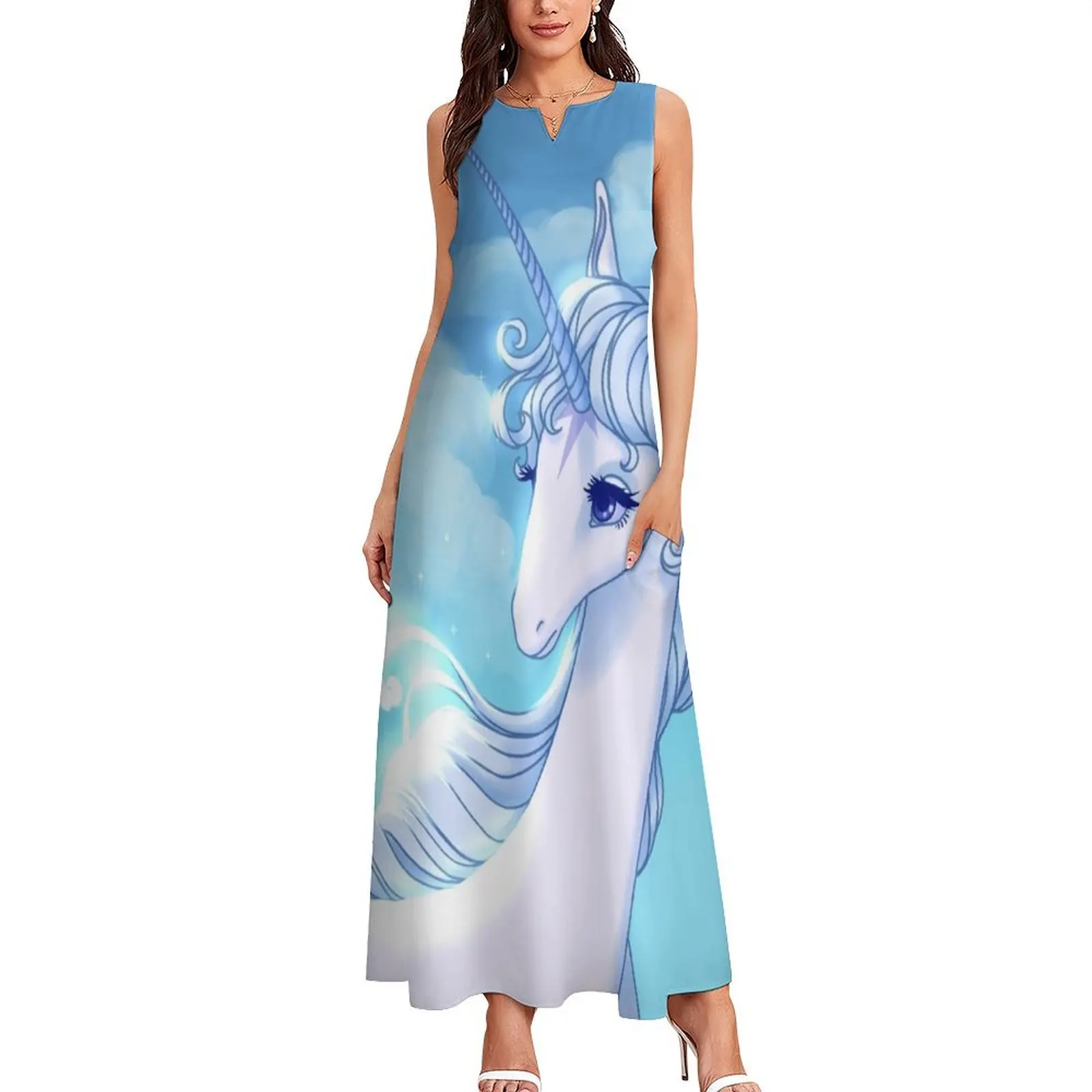 Have you seen others like me? The last unicorn Long Dress Long veiled dresses summer clothes