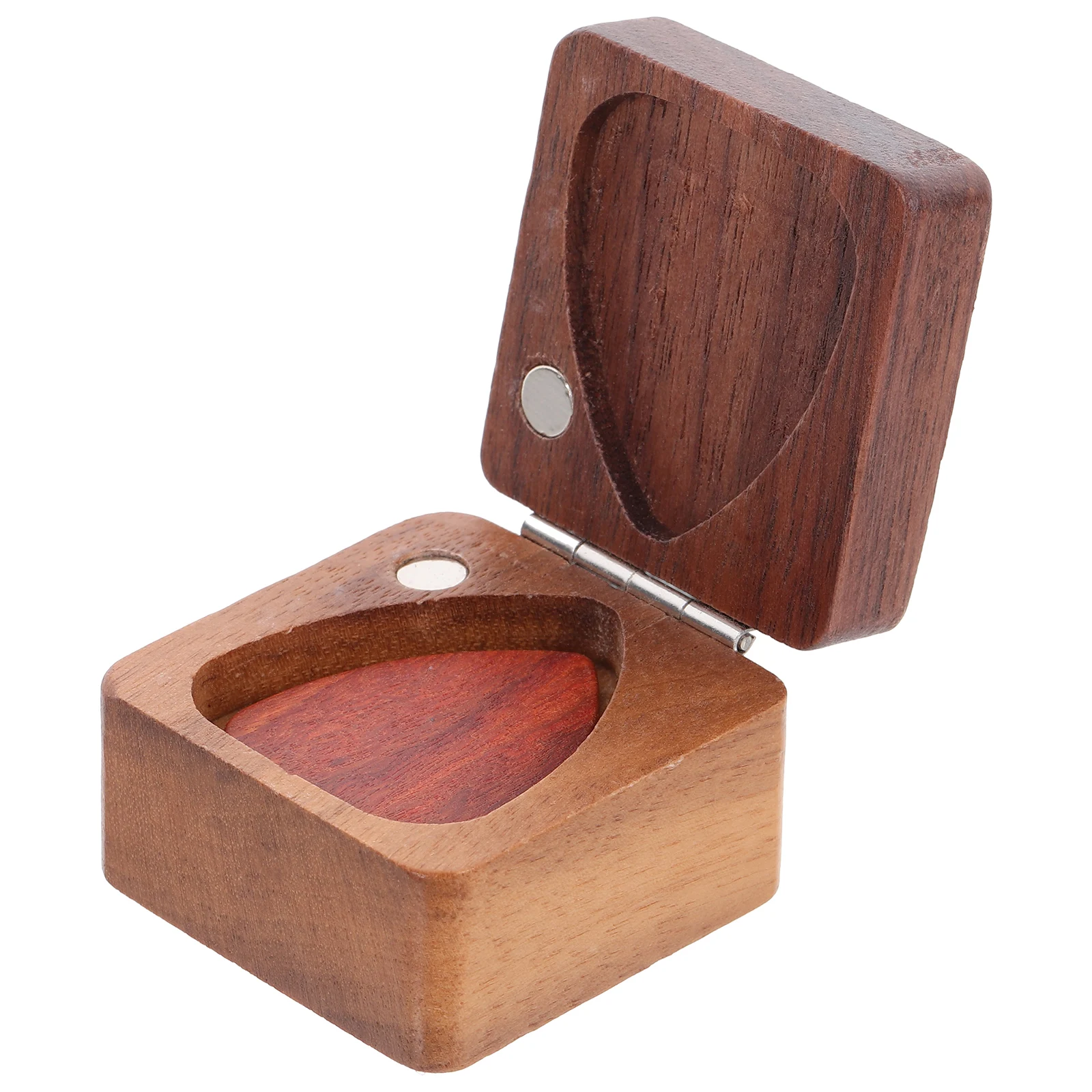 

Guitar Wooden Plectrum Case. Accessories Storage Holder Coffee Picks Acoustic Holders