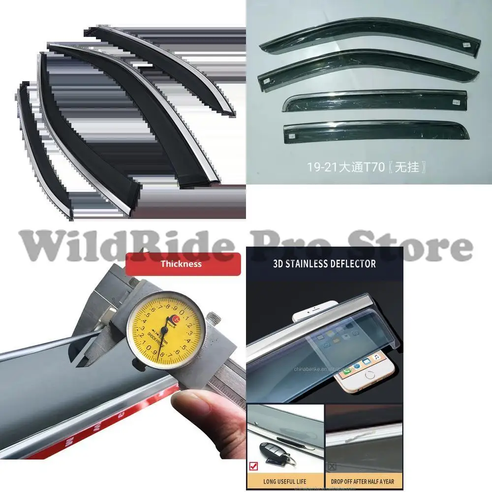 

1 set MAXUS T60 T70 2019-2021 rain guard vent visor windshield deflector