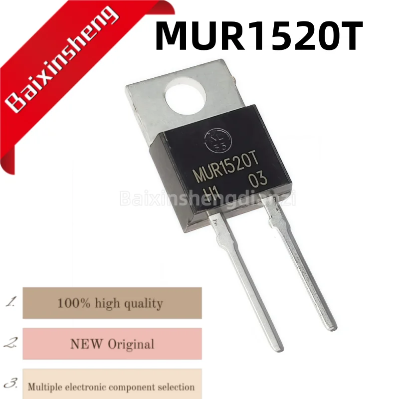 MUR1520T, 5/10 pieces, TO-220-2PIN, MOSFET field-effect transistor