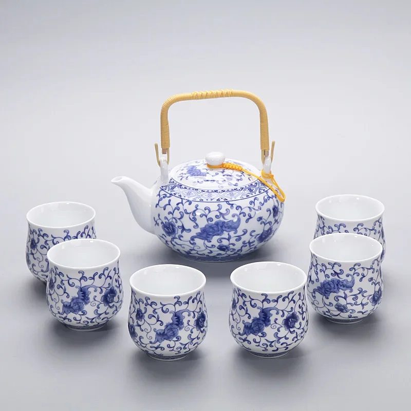 Japanese style Kung Fu tea set teapot ceramic cover bowl cup porcelain home decoration ceremony gaiwan kettle teacup