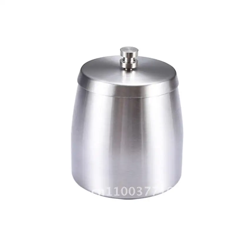 

Creative Stainless Steel Ashtray with Lid - Anti-Skid Home Decorative Accessory in Multiple Sizes with Advertising Logo Print