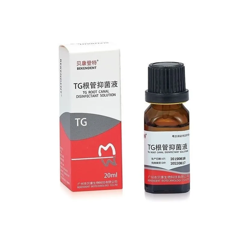 BEKENDENT TG Dental Dent Root Canal Antibacterial 20ml Disinfection Oral Removal Material for Root Canal Irrigation Dentistry