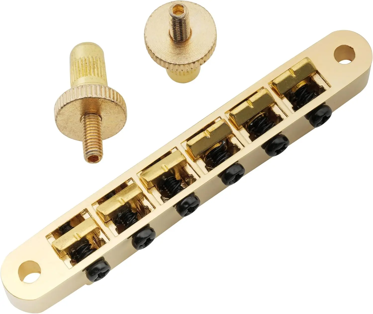 Wilkinson WOGB1 52mm (2-3/64 inch) Tune-O-Matic Bridge for USA Les Paul Epiphone SG Electric Guitar, Chrome